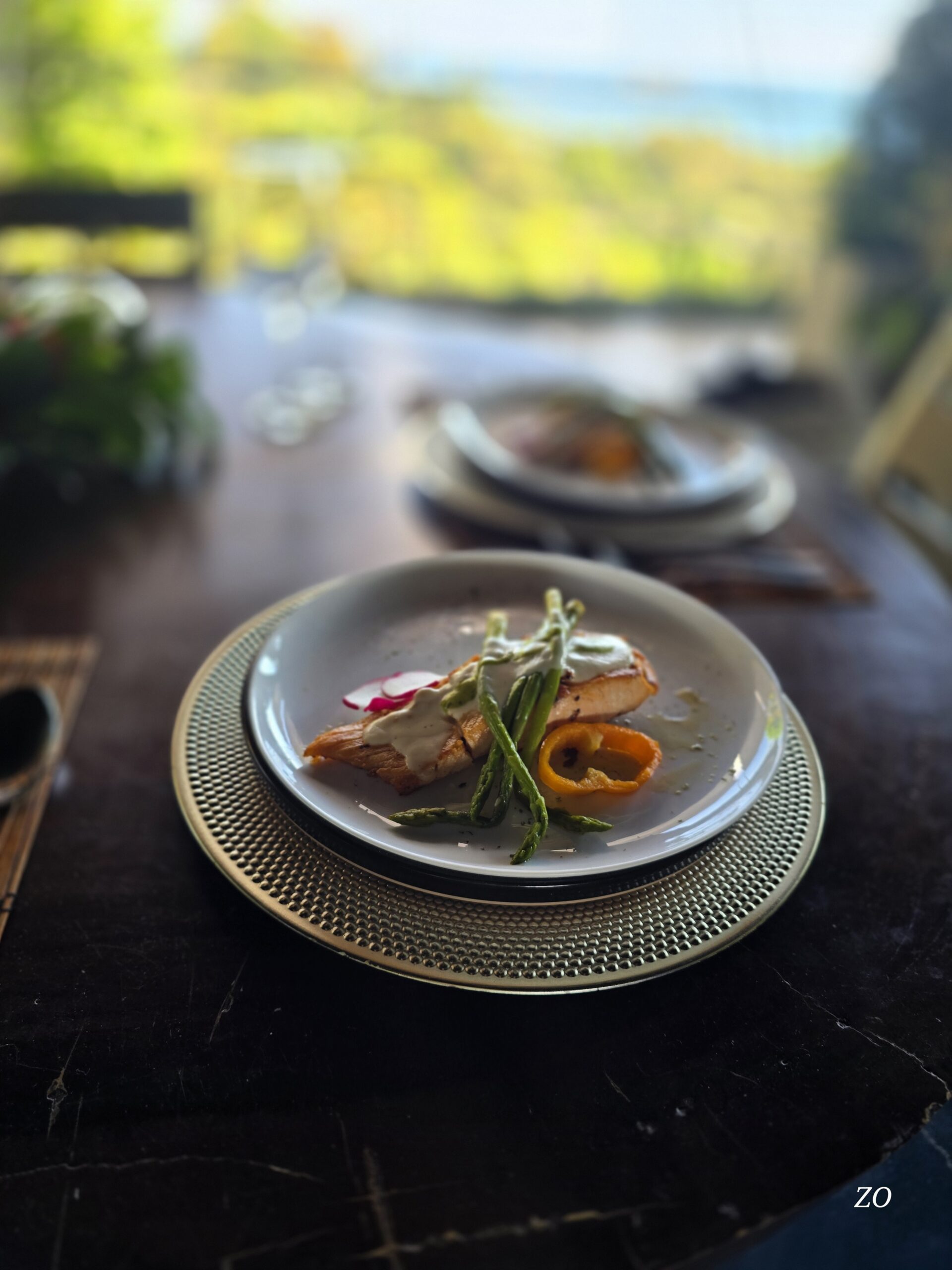 Salmon w/ Cream Sauce