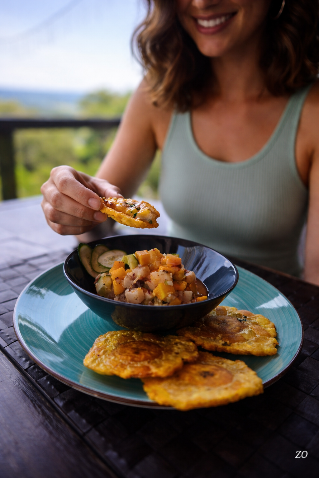 Ceviche w/ Patacones